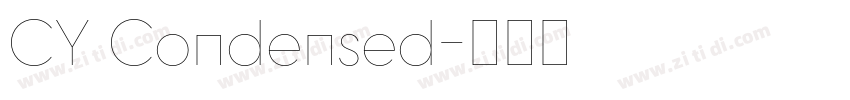 CY Condensed字体转换